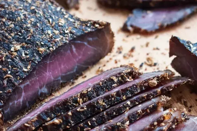 Sliced Pieces of Garlic Flavour Biltong